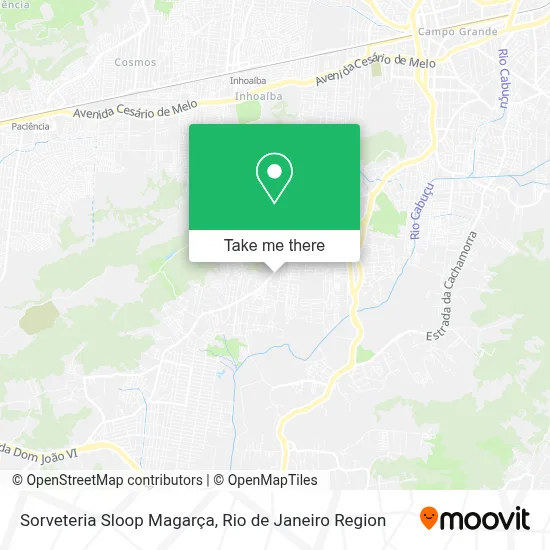 Sorveteria Sloop Magarça map