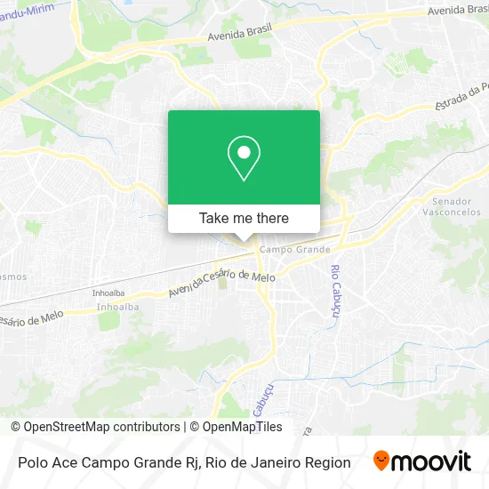 Polo Ace  Campo Grande Rj map