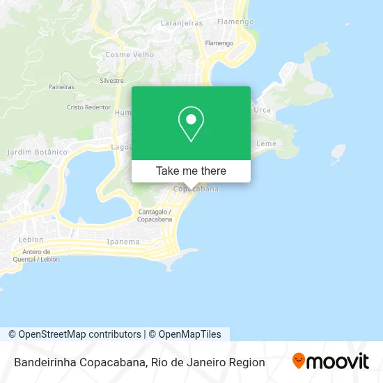 Bandeirinha Copacabana map