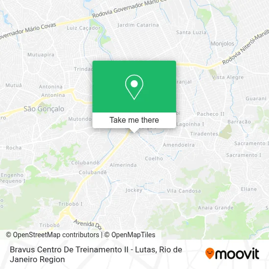 Bravus Centro De Treinamento II - Lutas map