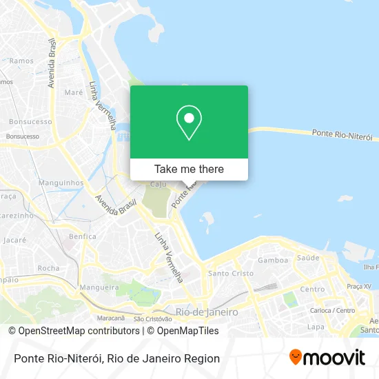 Ponte Rio-Niterói map