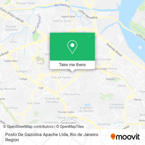 Posto De Gazolina Apache Ltda map