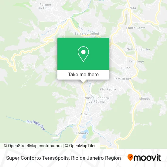 Super Conforto Teresópolis map