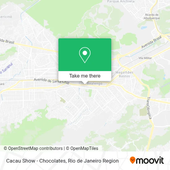 Cacau Show - Chocolates map
