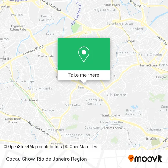 Cacau Show map