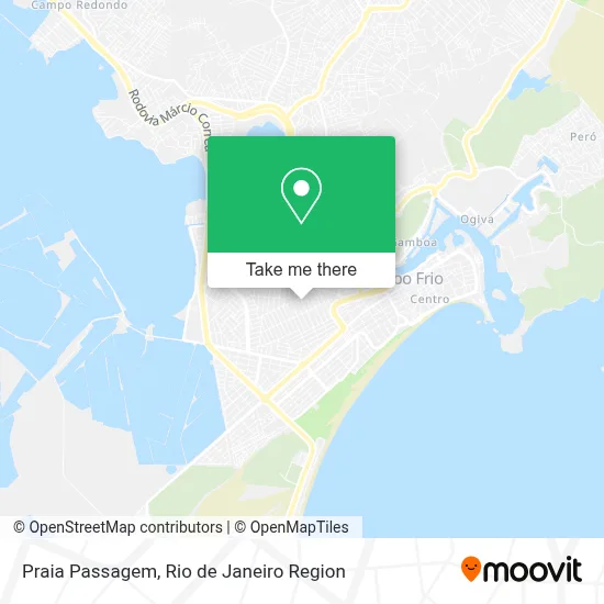 Praia Passagem map
