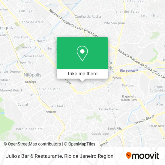 Julio's Bar & Restaurante map