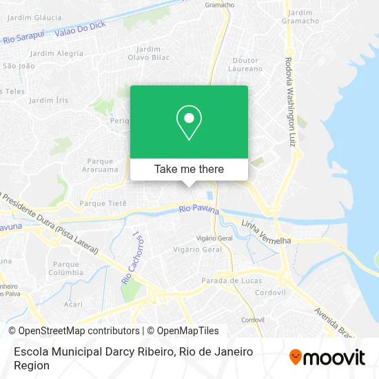 Escola Municipal Darcy Ribeiro map