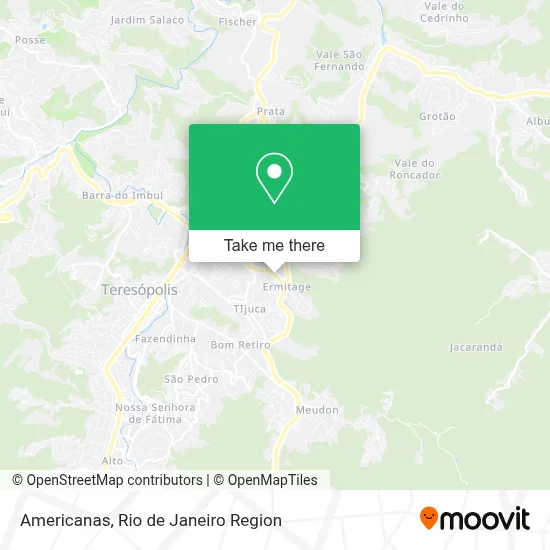 Americanas map