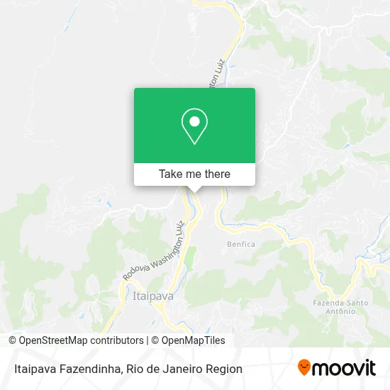Itaipava Fazendinha map