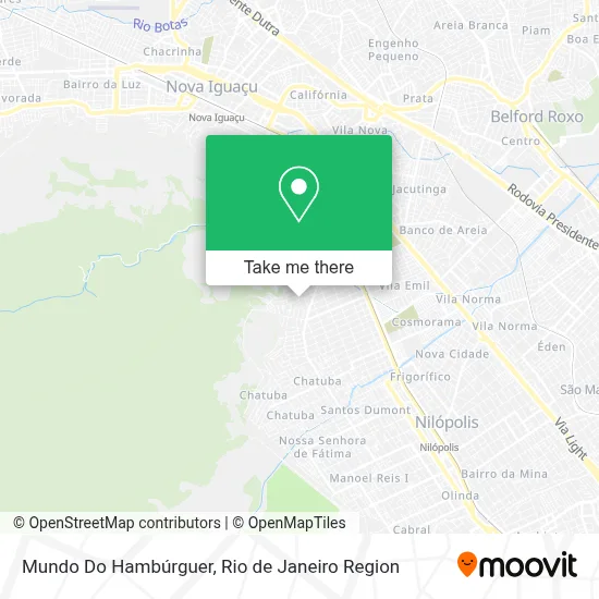 Mundo Do Hambúrguer map