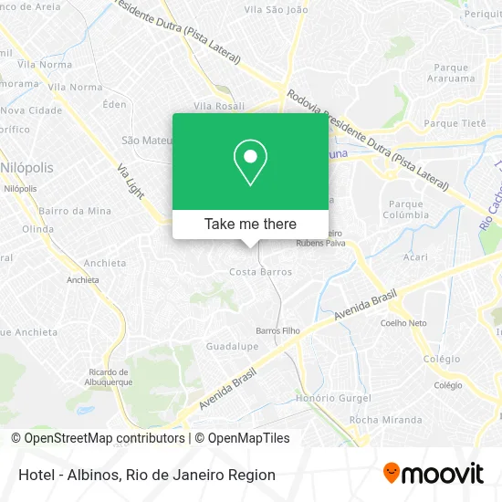 Hotel - Albinos map