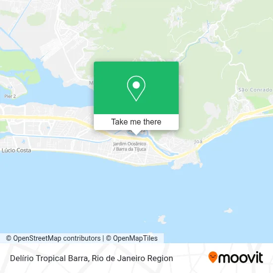 Delírio Tropical Barra map