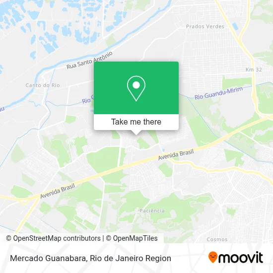 Mercado Guanabara map