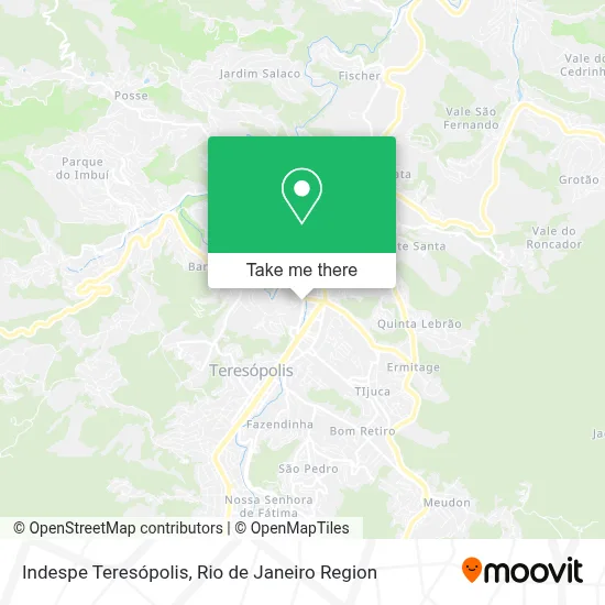Indespe Teresópolis map