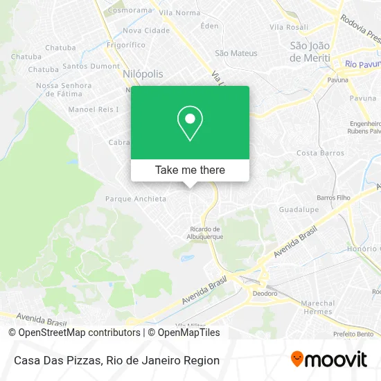 Casa Das Pizzas map