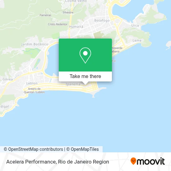 Acelera Performance map