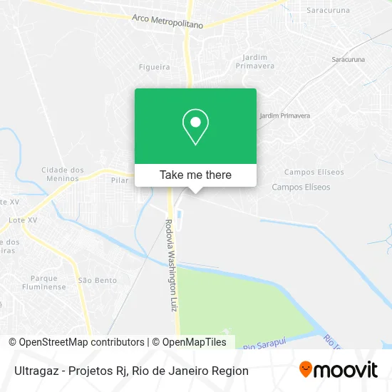 Ultragaz - Projetos Rj map