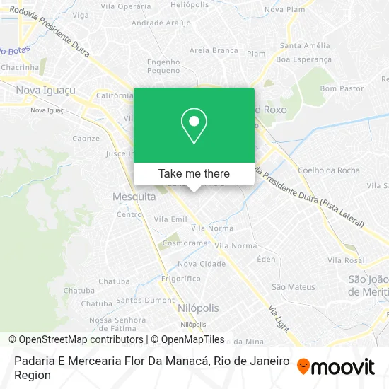 Padaria E Mercearia Flor Da Manacá map