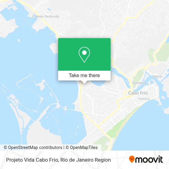Projeto Vida Cabo Frio map