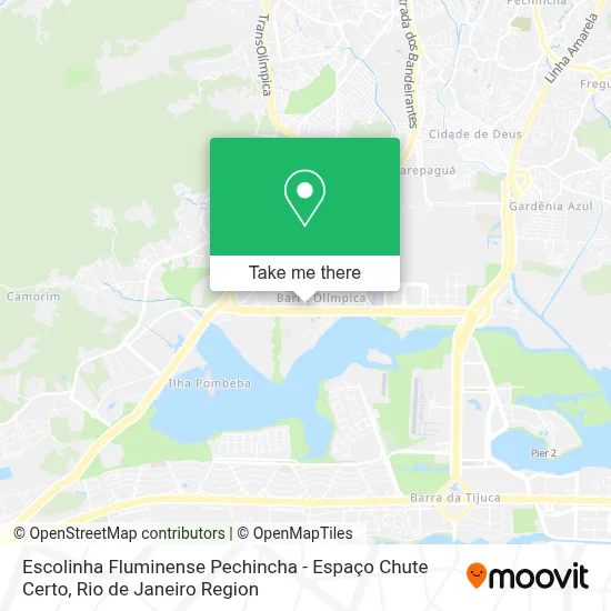 Escolinha Fluminense Pechincha - Espaço Chute Certo map