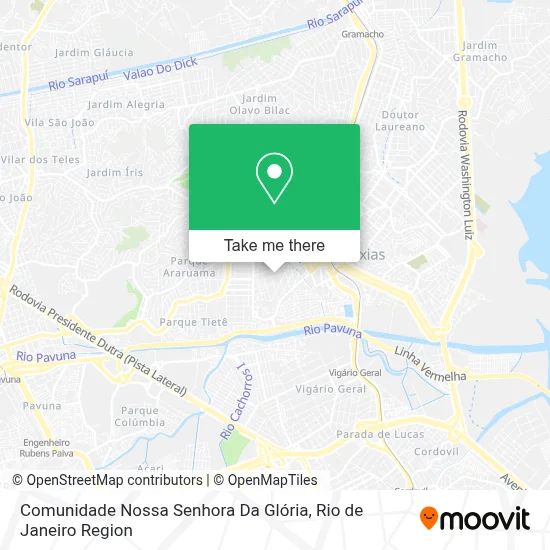 Comunidade Nossa Senhora Da Glória map