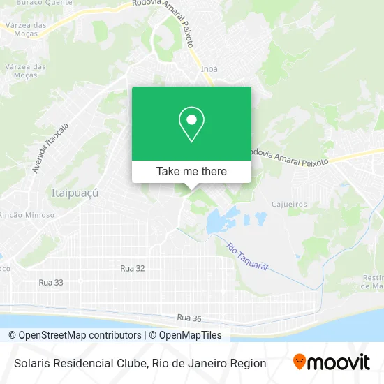 Solaris Residencial Clube map