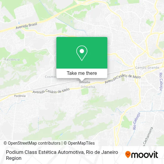 Podium Class Estética Automotiva map
