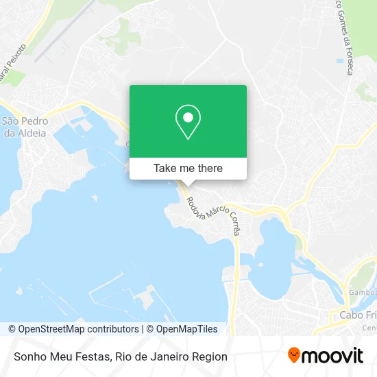 Sonho Meu Festas map