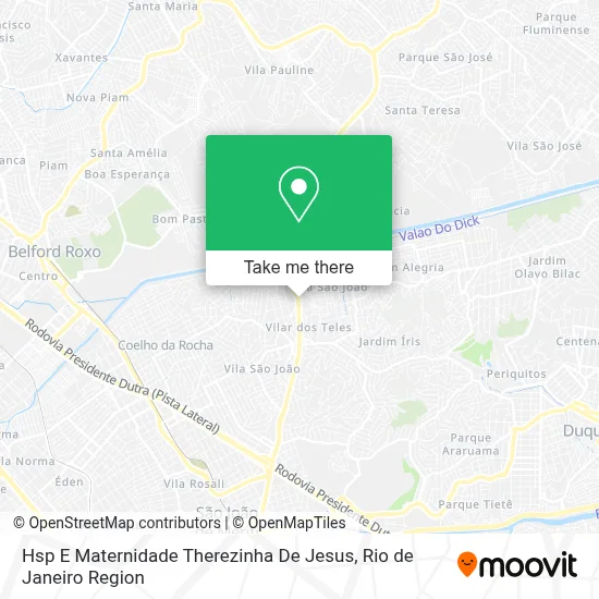 Hsp E Maternidade Therezinha De Jesus map