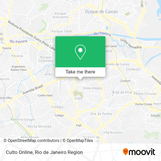 Culto Online map