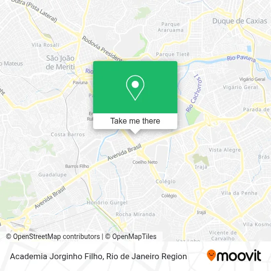 Academia Jorginho Filho map
