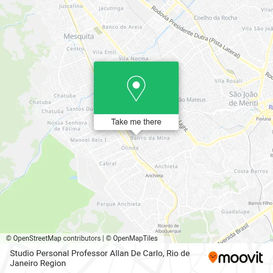 Studio Personal Professor Allan De Carlo map