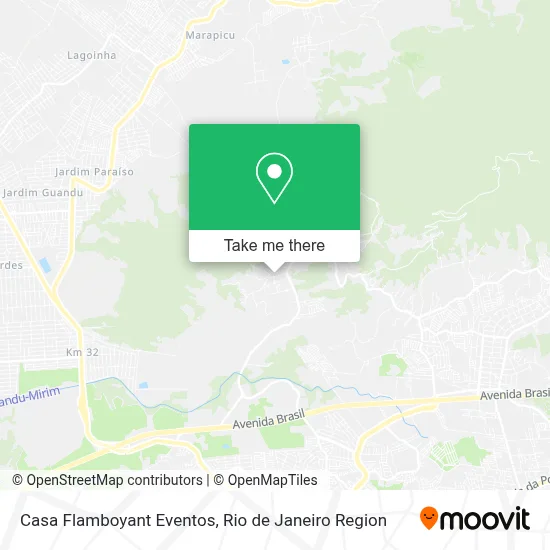 Casa Flamboyant Eventos map