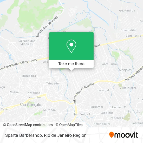 Sparta Barbershop map