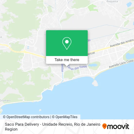 Saco Para Delivery - Unidade Recreio map