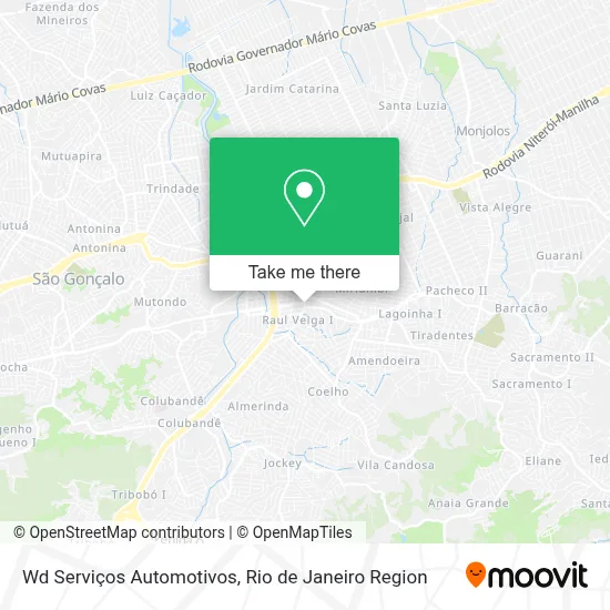 Wd Serviços Automotivos map