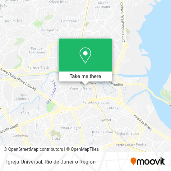 Igreja Universal map