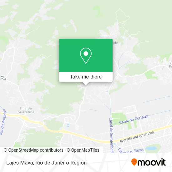 Lajes Mava map