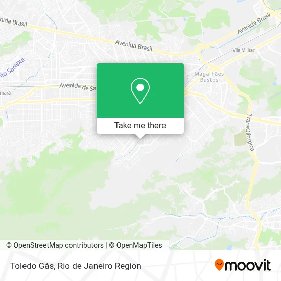 Toledo Gás map