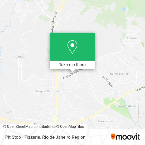 Pit Stop - Pizzaria map