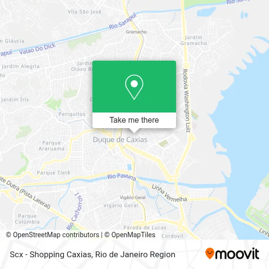 Scx - Shopping Caxias map