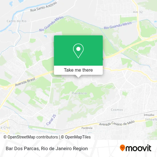 Bar Dos Parcas map