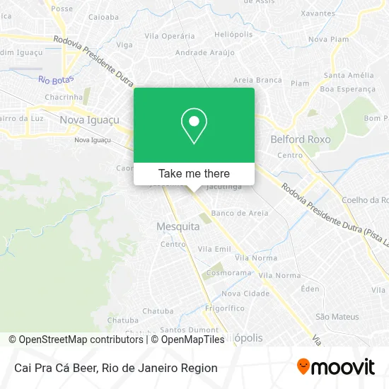 Cai Pra Cá Beer map