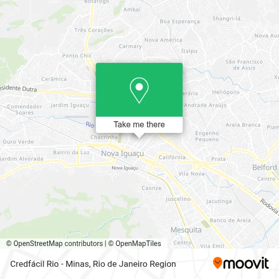 Credfácil Rio - Minas map