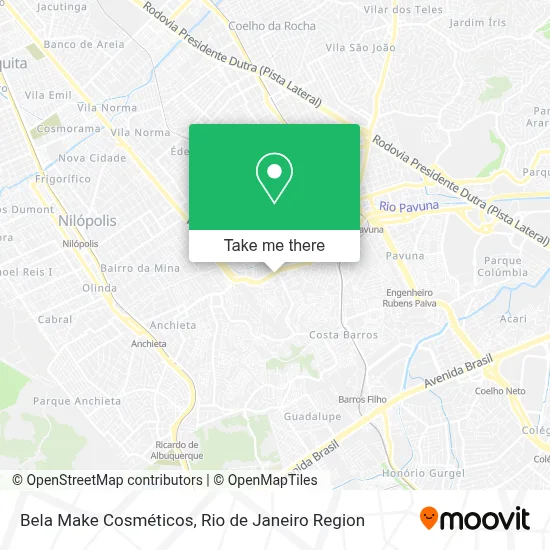 Bela Make Cosméticos map