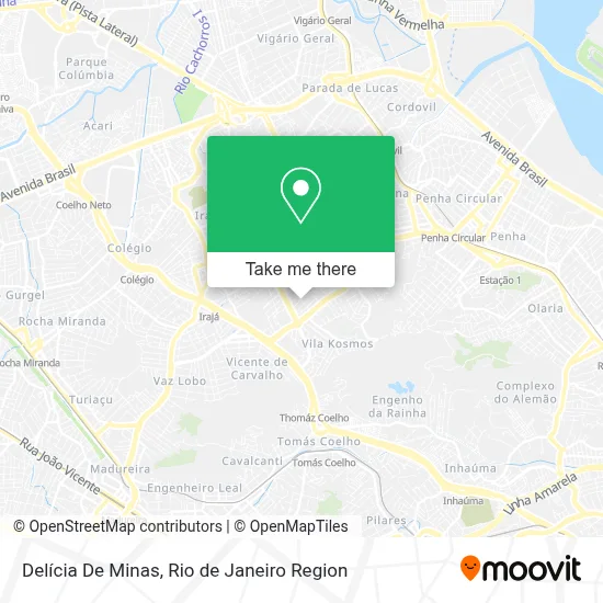 Delícia De Minas map
