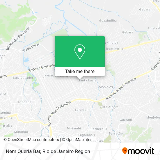 Nem Queria Bar map