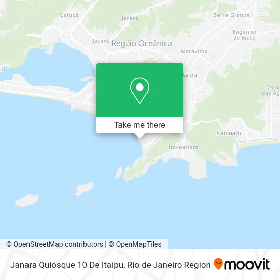 Janara Quiosque 10 De Itaipu map