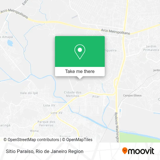 Sítio Paraíso map